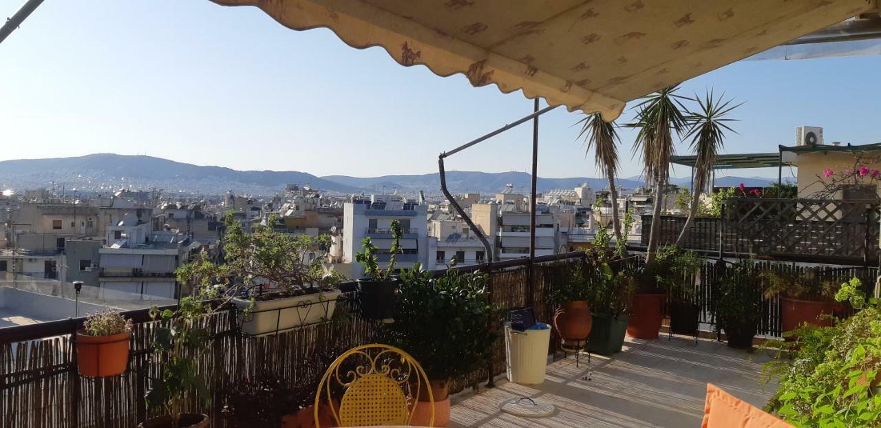 Penthouse Balcony Close To Acropolis Appartement Athene Buitenkant foto