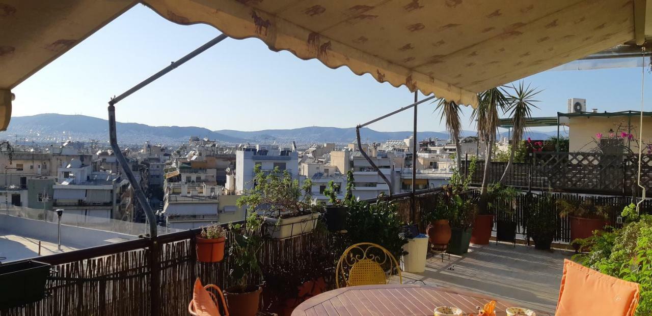 Penthouse Balcony Close To Acropolis Appartement Athene Buitenkant foto